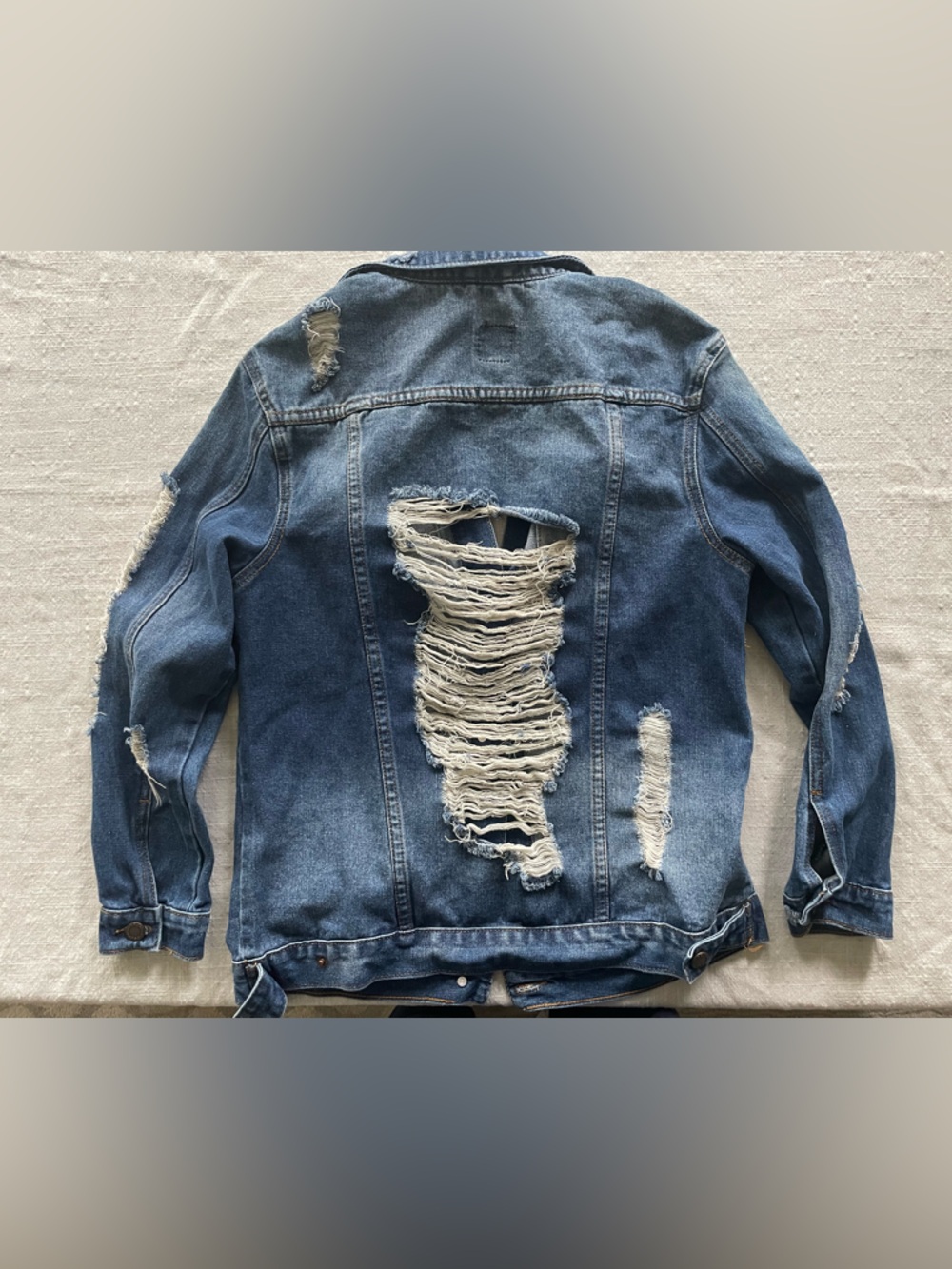 Shredded Jean Jacket - Picture 4 of 7